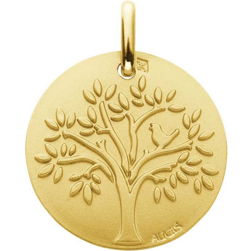 Médaille Arbre de Vie Oiseau (or jaune 750°) Maison Augis