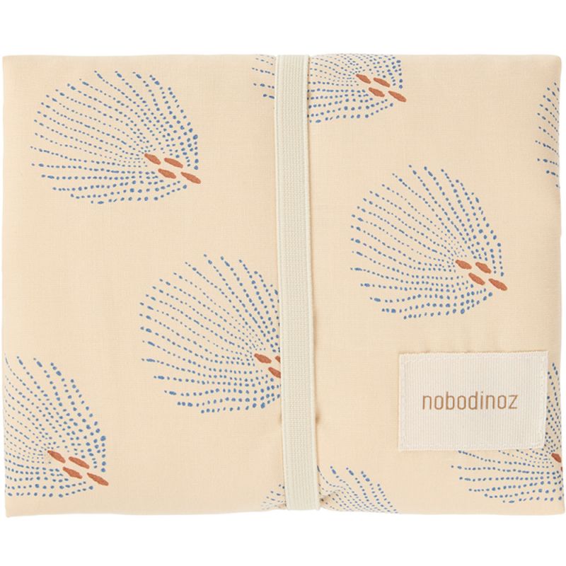 Tapis à langer imperméable Blue Gatsby Cream (45x65 cm) Nobodinoz