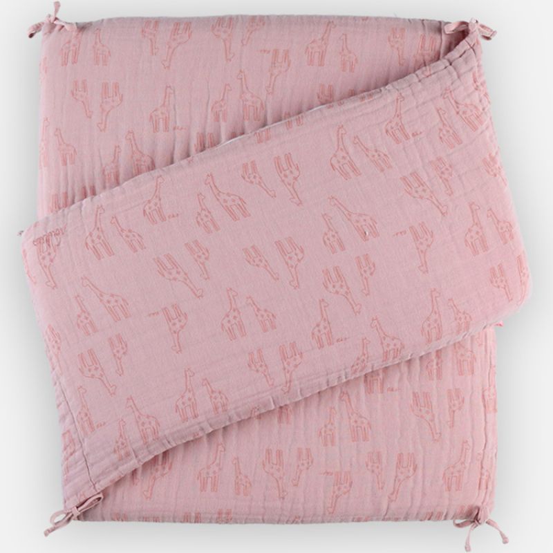 Tour de lit respirant rose (pour lits 60x120 cm ou 70x140 cm) Noukie's