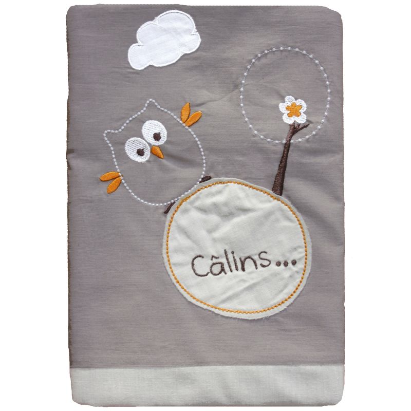 Housse de couette en coton bio Chouette (100 x 140 cm) P'tit Basile