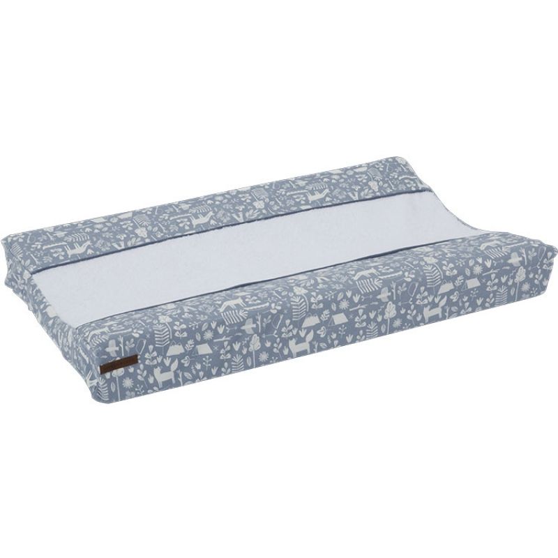 Housse de matelas à langer Adventure blue (44 x 68 cm) Little Dutch
