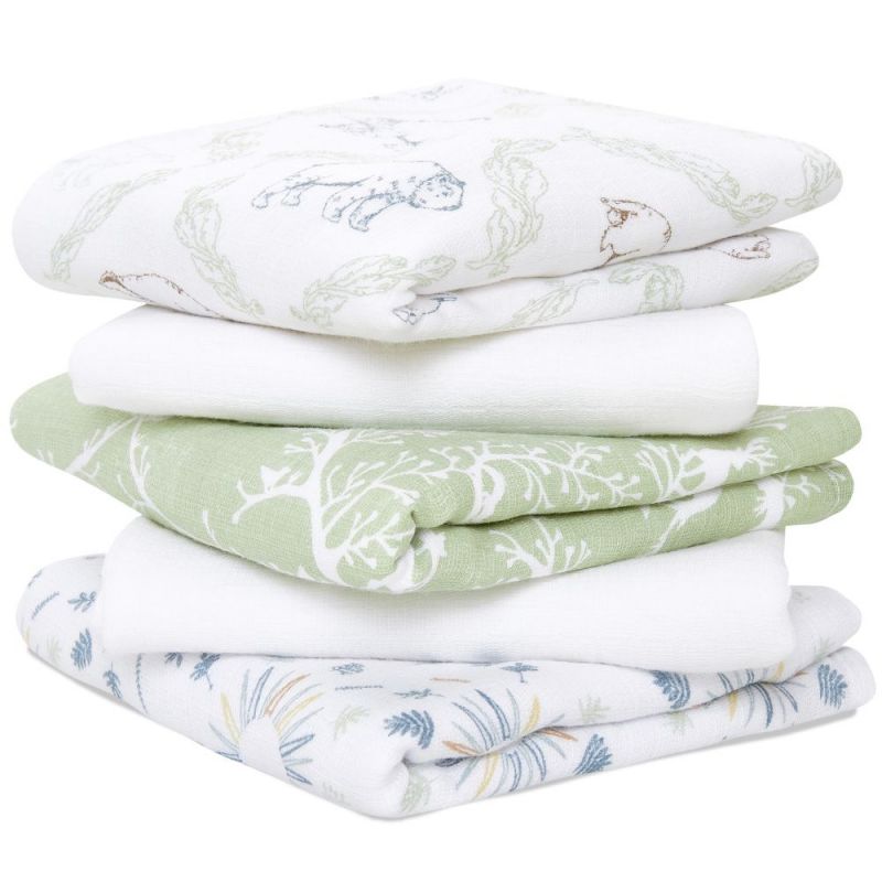 Lot de 5 musy-langes en coton essentials harmony (60 x 60 cm) aden + anais
