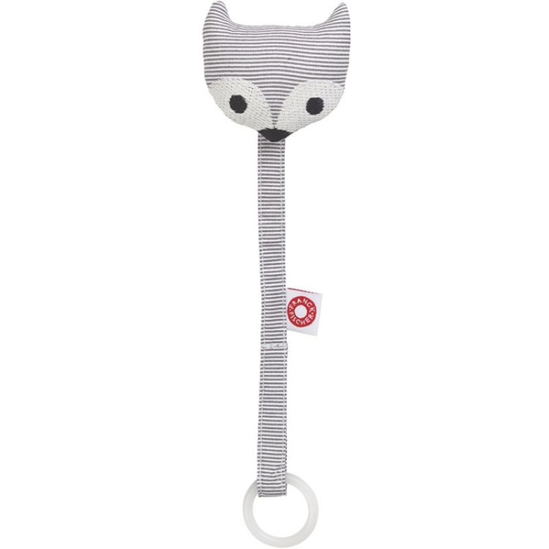 Attache sucette renard gris Franck & Fischer
