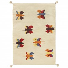 Tapis enfant Kilim papillons (110 x 160 cm)  par AFKliving
