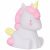 Variation Rose, blanc du produit Petite veilleuse licorne (12 cm) de la marque A Little Lovely Company