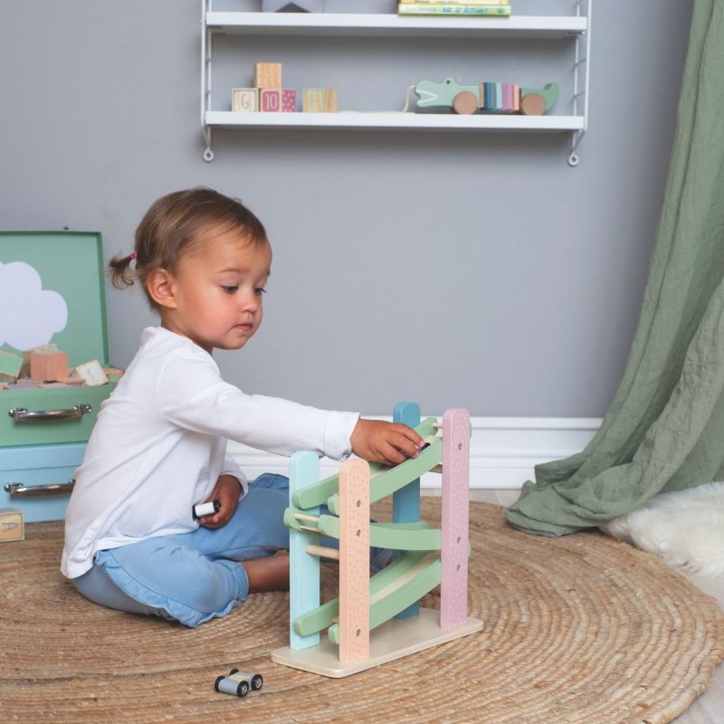 Circuit voiture en bois looping Teddy Jabadabado Ambiance 2