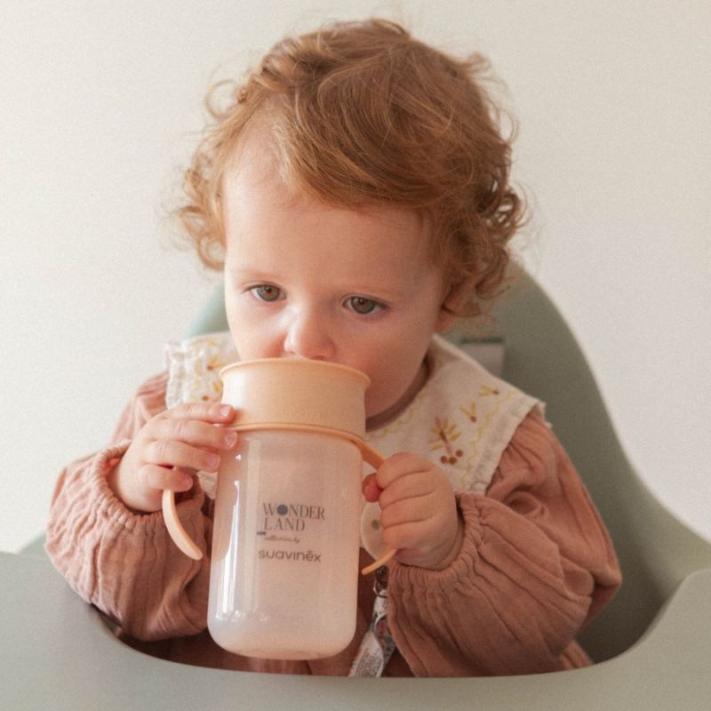 Tasse d'apprentissage 360° Wonderland Rose (340Ml) Suavinex Ambiance 6