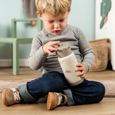 Gourde à paille isotherme Celebration Sable (340 ml) Done by Deer