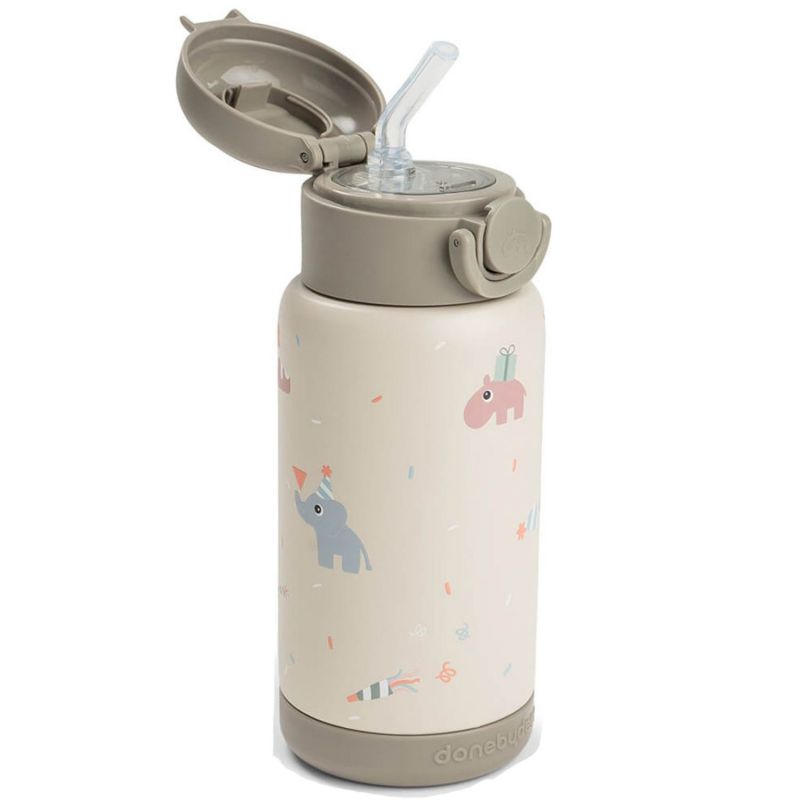 Gourde à paille isotherme Celebration Sable (340 ml) Done by Deer Produit 4