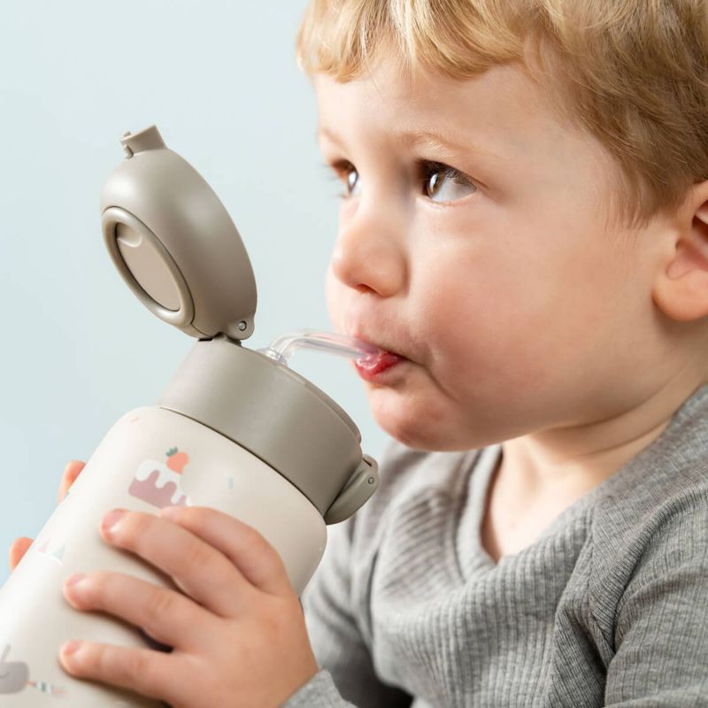 Gourde à paille isotherme Celebration Sable (340 ml) Done by Deer Ambiance 7