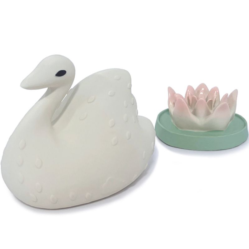Jouet de bain cygne et nénuphar Cam Cam Copenhagen
