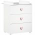 Commode à langer New Basic Boutons coeur rose - Baby Price