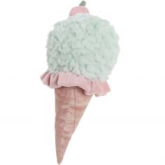 Hochet peluche glace à la menthe