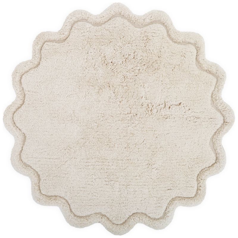 Tapis rond Sweet April Ecru (110 cm) Nattiot Produit 1