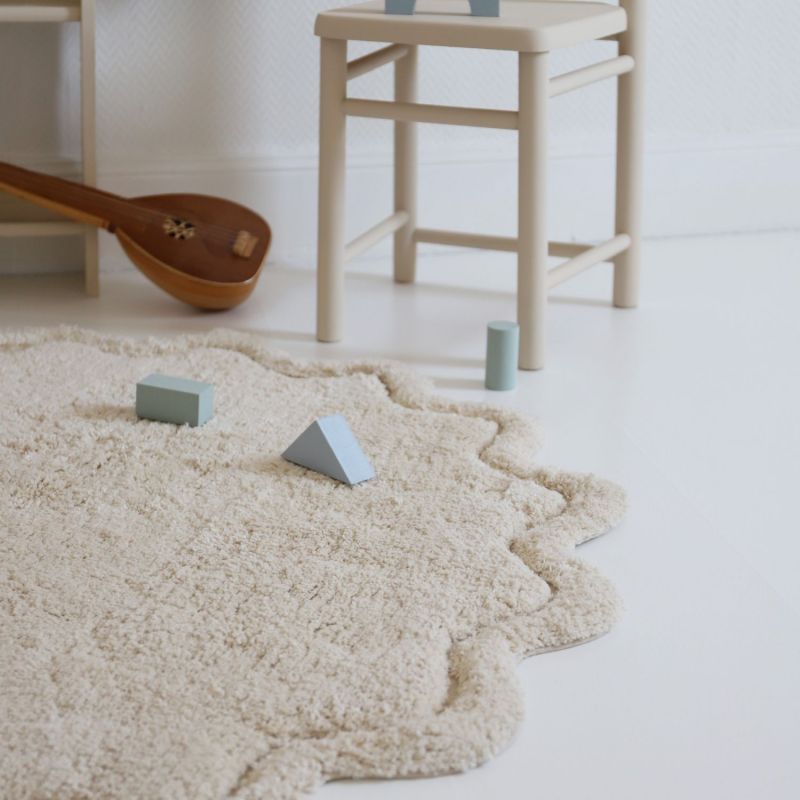 Tapis rond Sweet April Ecru (110 cm) Nattiot Ambiance 6