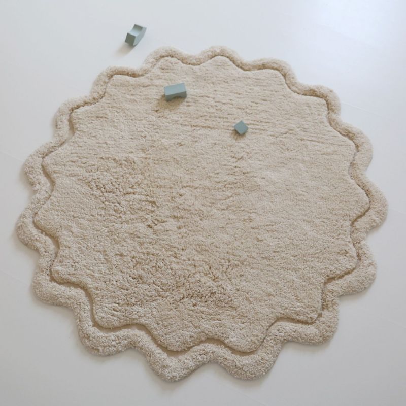 Tapis rond Sweet April Ecru (110 cm) Nattiot Ambiance 7