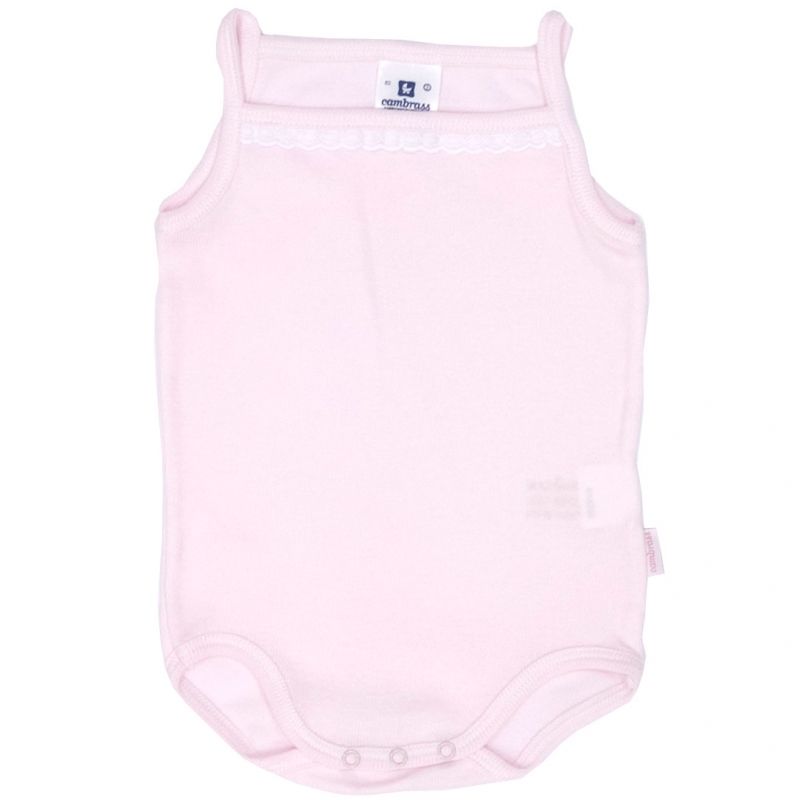 Body débardeur rose (3 mois : 62 cm) Cambrass