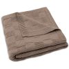 Couverture en tricot Box Knit Milky Coffee (75 x 100 cm) Jollein Produit 1