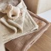Couverture en tricot Box Knit Milky Coffee (75 x 100 cm) Jollein Ambiance 2