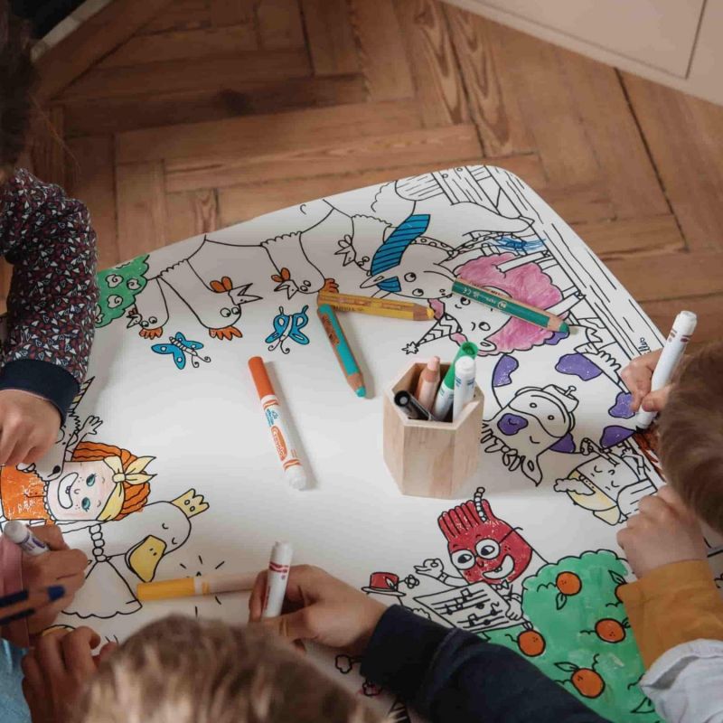 Table à colorier coloritable modèle La Ferme DBKids Ambiance 4