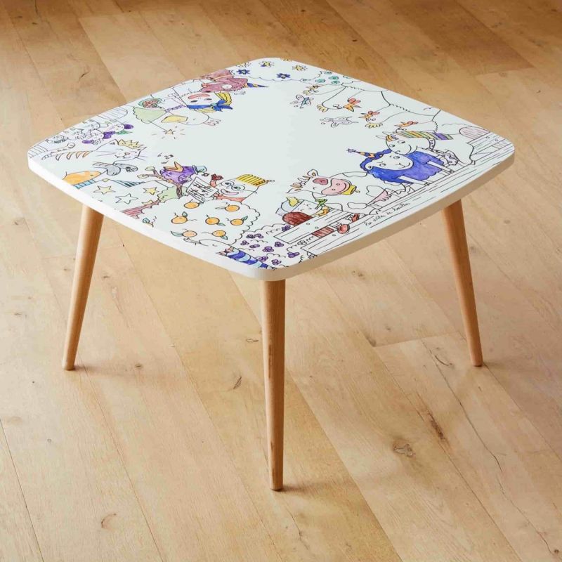 Table à colorier coloritable modèle La Ferme DBKids Ambiance 7