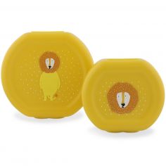 Lot de 2 boîtes à goûter à clip Mr. Lion - Trixie