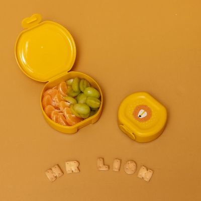 Lot de 2 boîtes à goûter à clip Mr. Lion
