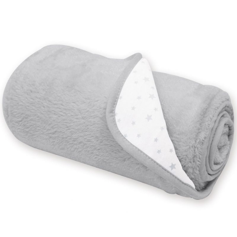 Couverture bébé Stary frost softy grise (75 x 100 cm) Bemini