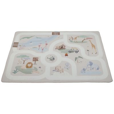 Tapis de jeu et circuit de voitures Safari Friends (138x100 cm)