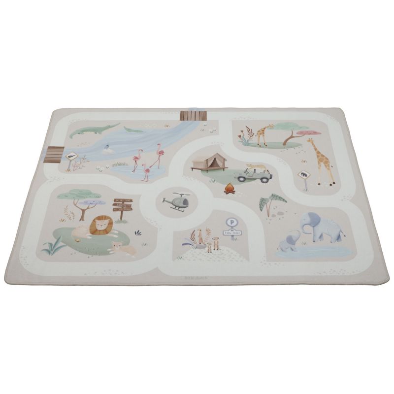 Tapis de jeu et circuit de voitures Safari Friends (138x100 cm) Little Dutch Produit 2