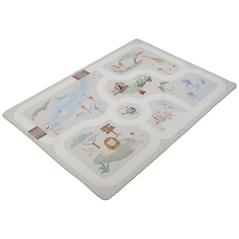 Tapis de jeu et circuit de voitures Safari Friends (138x100 cm) Little Dutch Produit 3