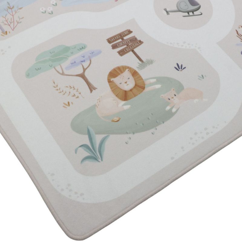 Tapis de jeu et circuit de voitures Safari Friends (138x100 cm) Little Dutch Produit 5
