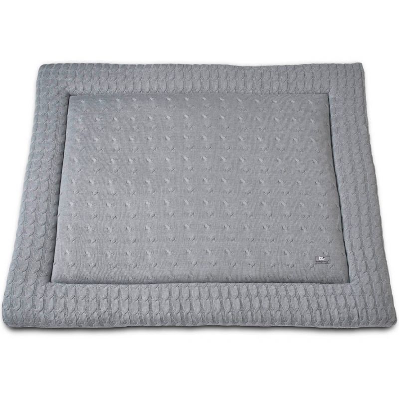 Tapis de parc Cable Uni gris (75 x 95 cm) Baby's Only