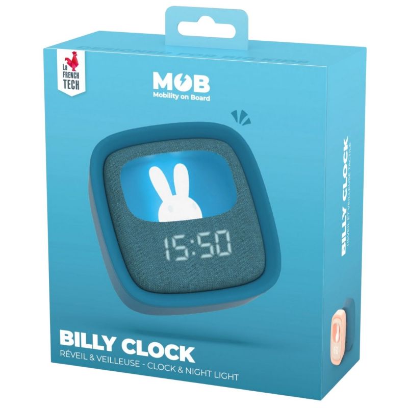 Réveil 2 en 1 Billy Clock Night Blue MOB Packaging 7