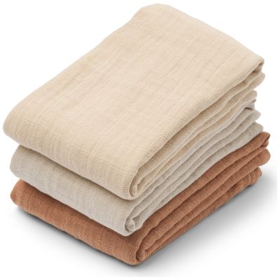 Lot de 3 langes Lewis Tuscany Rose Mix (65 x 65 cm) Liewood