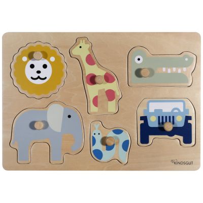 Puzzle à encastrer Safari (7 pièces)