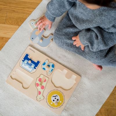 Puzzle à encastrer Safari (7 pièces)