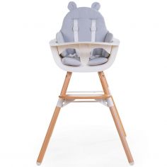 Coussin de chaise haute Ours Gris - Childhome