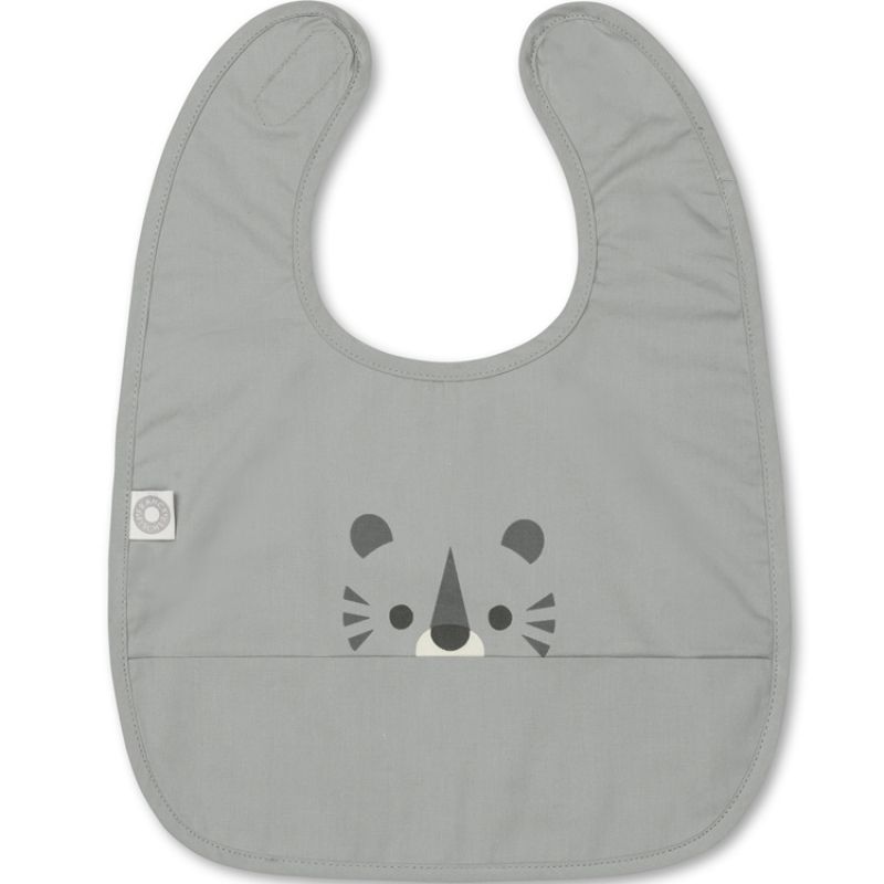 Bavoir à velcro tigre gris Franck & Fischer