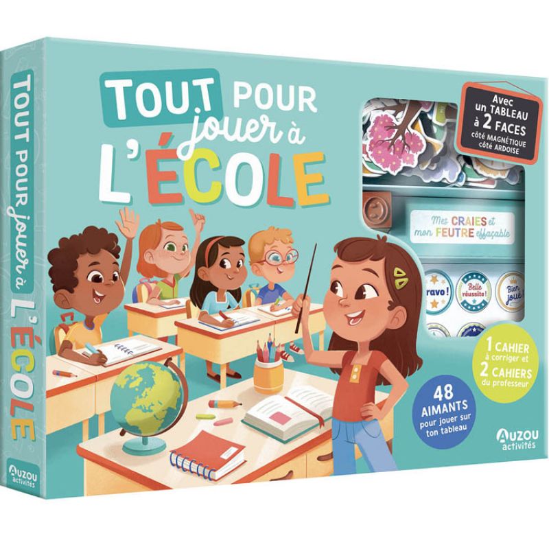 Coffret d'activités : Tout pour jouer à l'école Auzou Editions