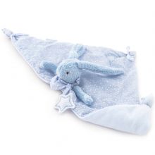 Doudou plat Baby Etoile lapin bleu (51 x 25 cm)  par Pasito a pasito