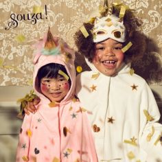 Cape licorne rose (4-8 ans)