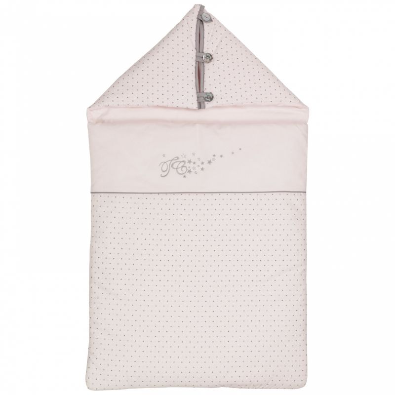Nid d'ange rose Pluie d'étoile (46 x 80 cm) Tartine et Chocolat