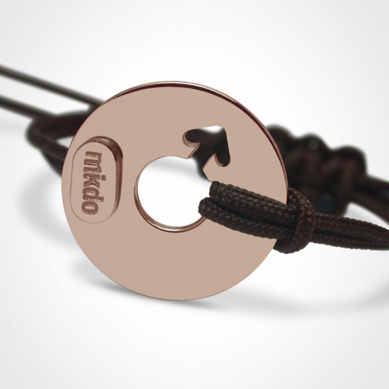 Bracelet Disco Garçon (or rose 750°) Mikado