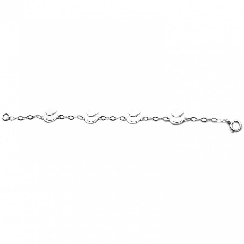 Bracelet enfant avec petits canards (argent 925° rhodié) Daniel Crégut