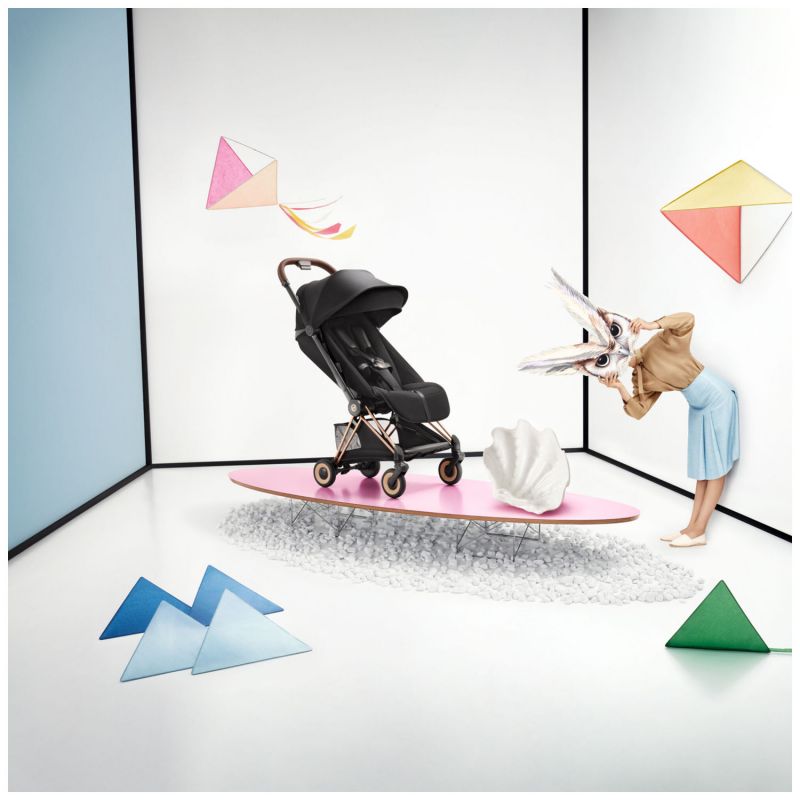 COŸA Style 2026 Poussette ultra-compacte et Châssis Matt Black City Grey Cybex Ambiance 2