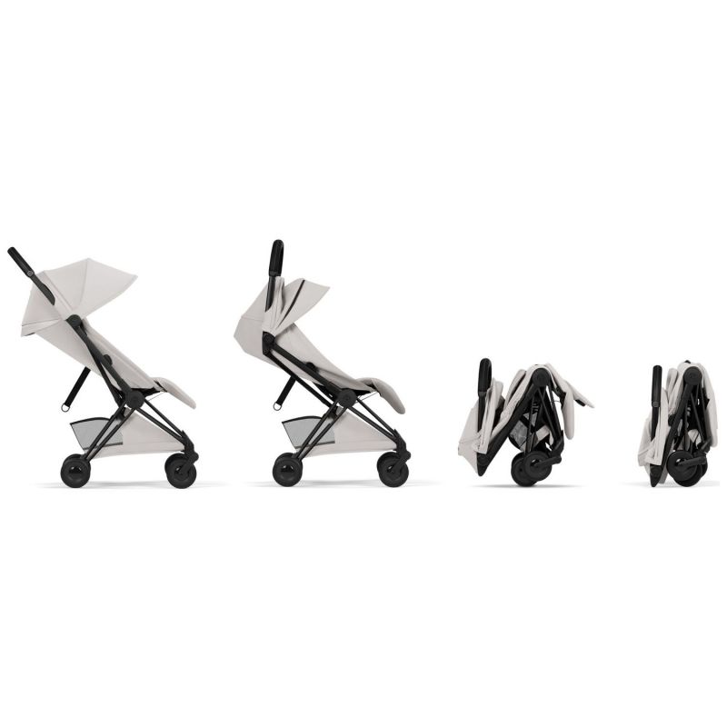 COŸA Style 2026 Poussette ultra-compacte et Châssis Matt Black City Grey Cybex Produit 3