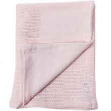 Couverture bébé légère en coton rose clair (70 x 110 cm)  par Minene