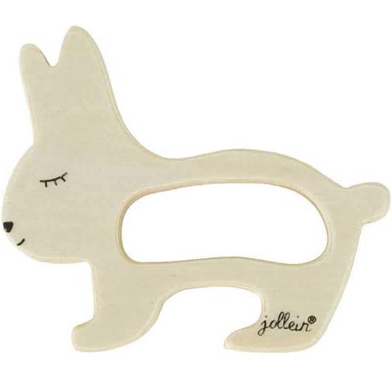 Anneau de dentition en bois Lapin Jollein