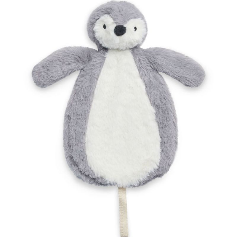 Doudou attache sucette Pingouin storm grey gris Jollein